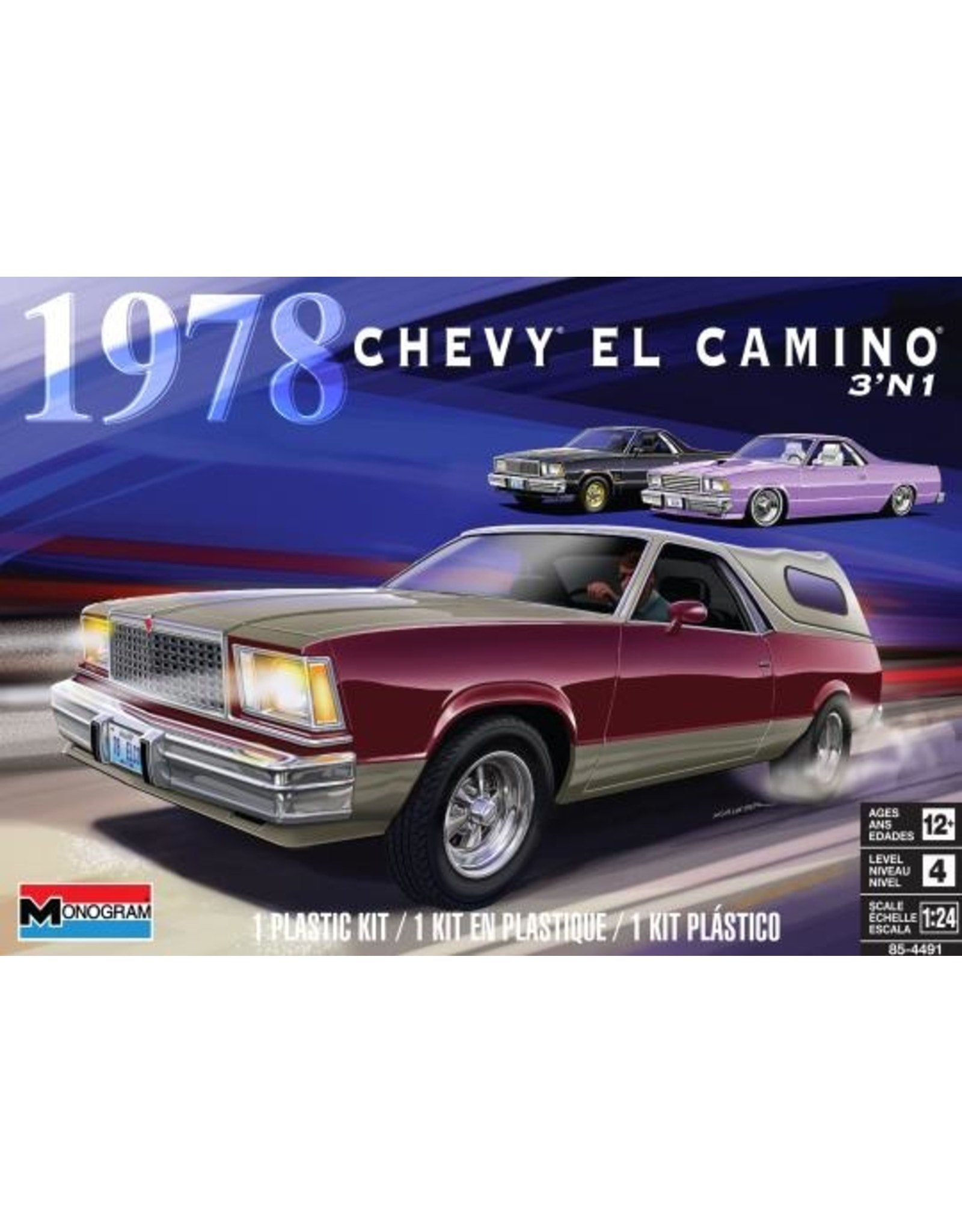 Monogram '78 Chevy El Camino 3N1 1/24-Scale | Unkel Joe's Woodshed