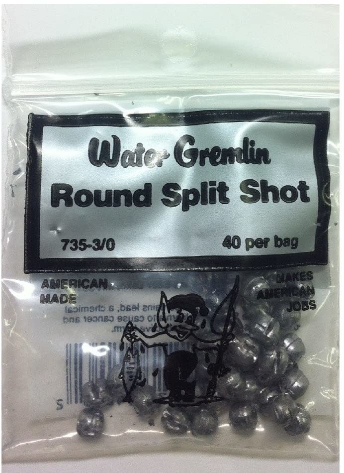 Water Gremlin 735 Round Split Shot 3/0