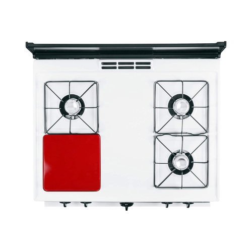 Reston Lloyd Red Square Gas Stove Burner Covers - Set of 4