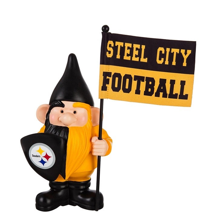 Team Sports America Pittsburgh Steelers Flag Holder Gnome