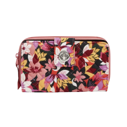 Vera Bradley Bloom Berry Turnlock Wallet